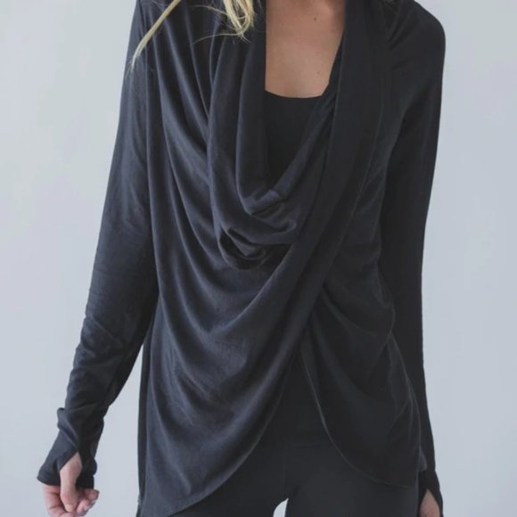 Montiel Activewear Jackets & Blazers - Montiel Activewear Black Ballet Wrap
